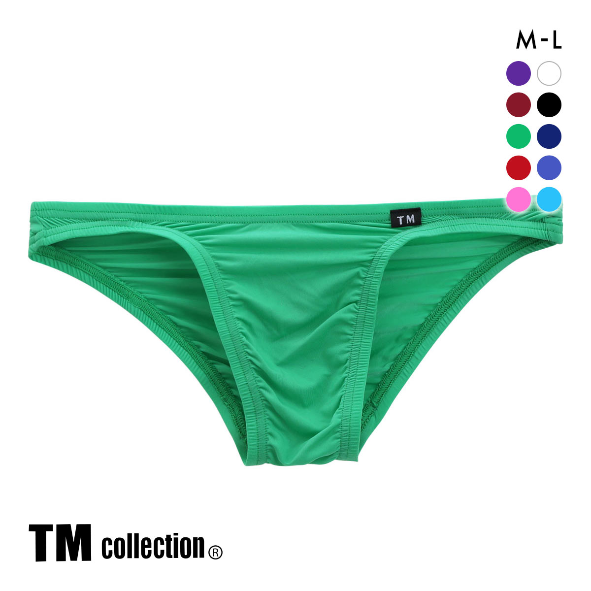 ティーエム コレクションTM collection STRIKE SKIN FLATSTYLE ベーシックビキニ ハーフバック ML 036624 036626(GR-グリーン-M)