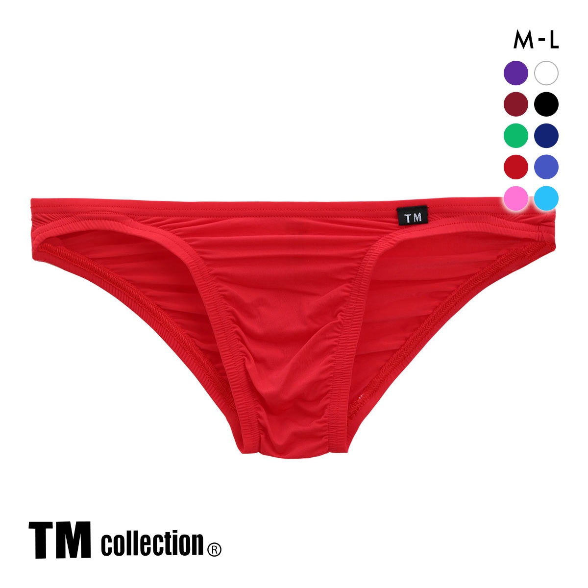 ティーエム コレクションTM collection STRIKE SKIN FLATSTYLE ベーシックビキニ ハーフバック ML 036624 036626(RE-レッド-M)