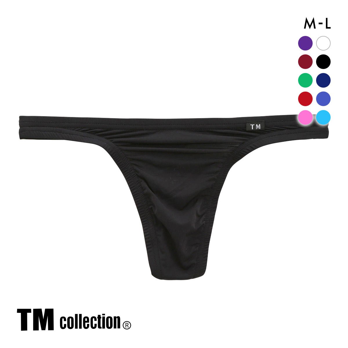 ティーエム コレクションTM collection STRIKE SKIN FLATSTYLE ベーシックビキニ Tバック ML 036625 036627(BK-ブラック-M)