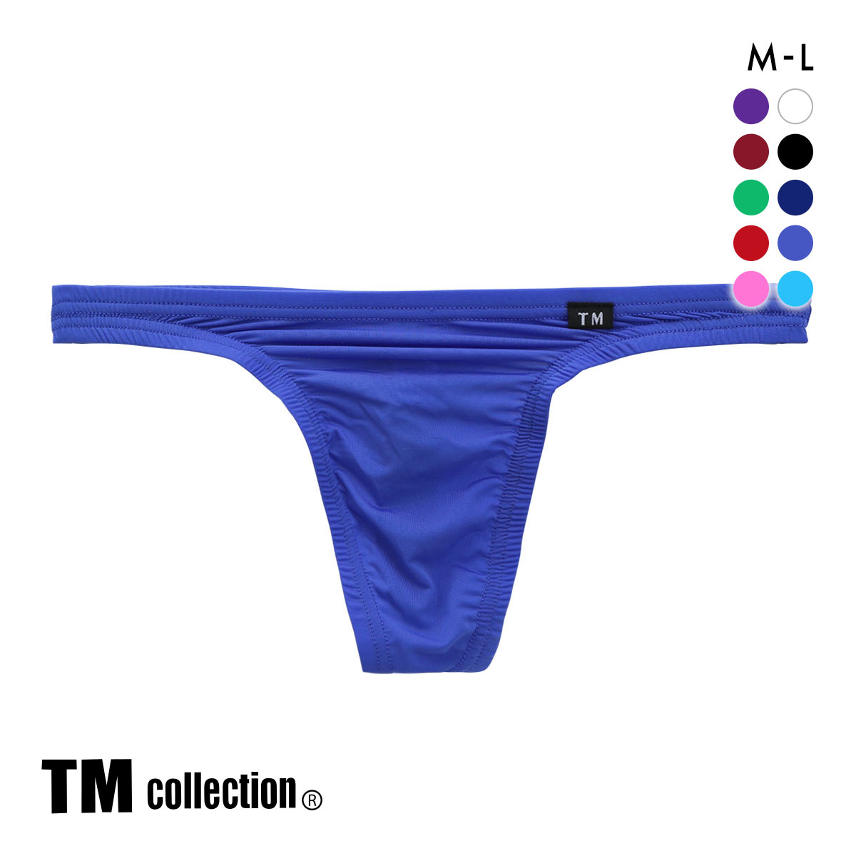 ティーエム コレクションTM collection STRIKE SKIN FLATSTYLE ベーシックビキニ Tバック ML 036625 036627(BU-ブルー-M)