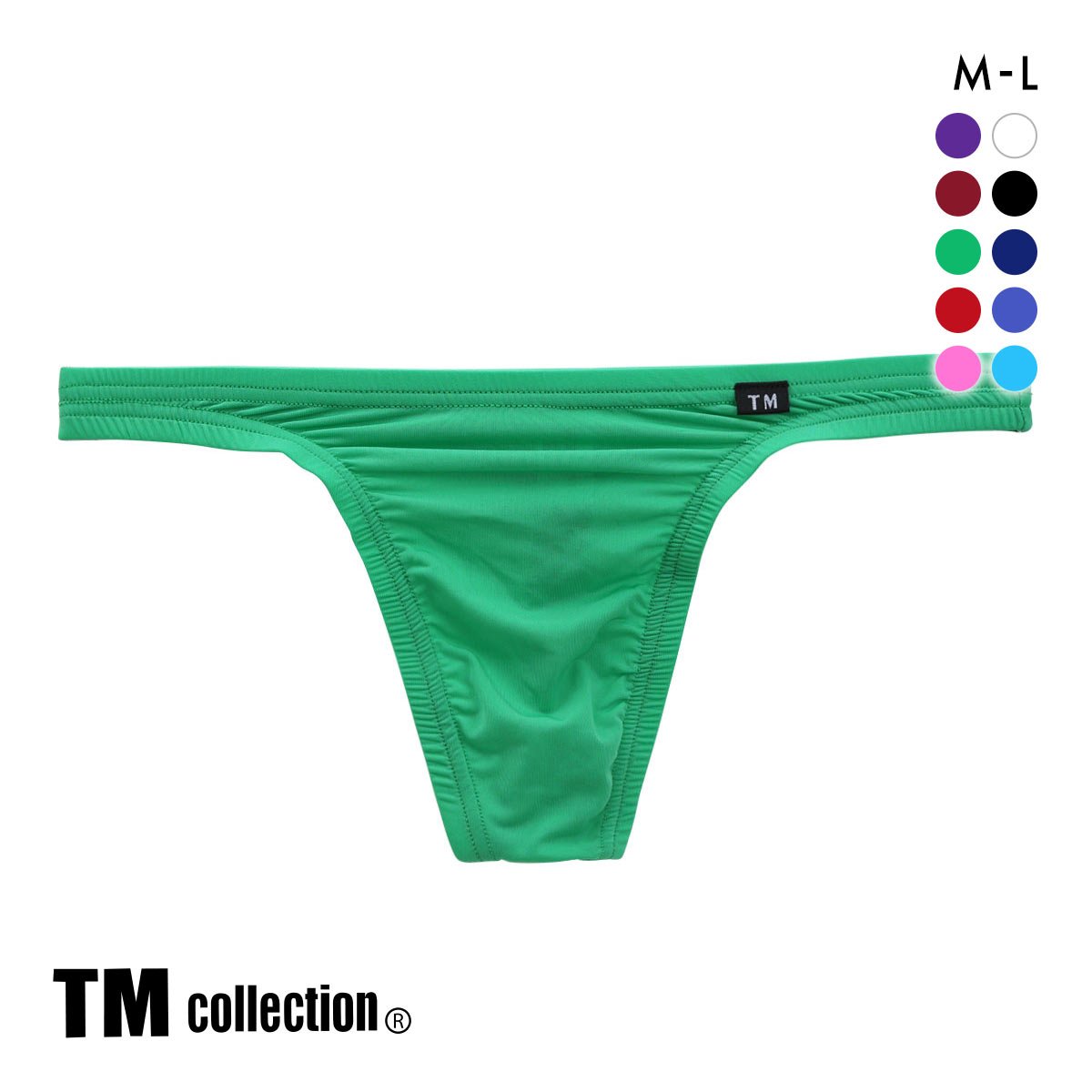 ティーエム コレクションTM collection STRIKE SKIN FLATSTYLE ベーシックビキニ Tバック ML 036625 036627(GR-グリーン-M)