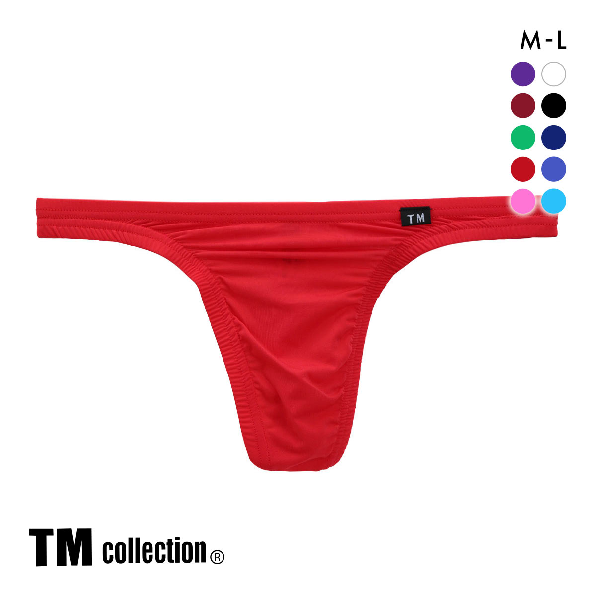 ティーエム コレクションTM collection STRIKE SKIN FLATSTYLE ベーシックビキニ Tバック ML 036625 036627(RE-レッド-M)