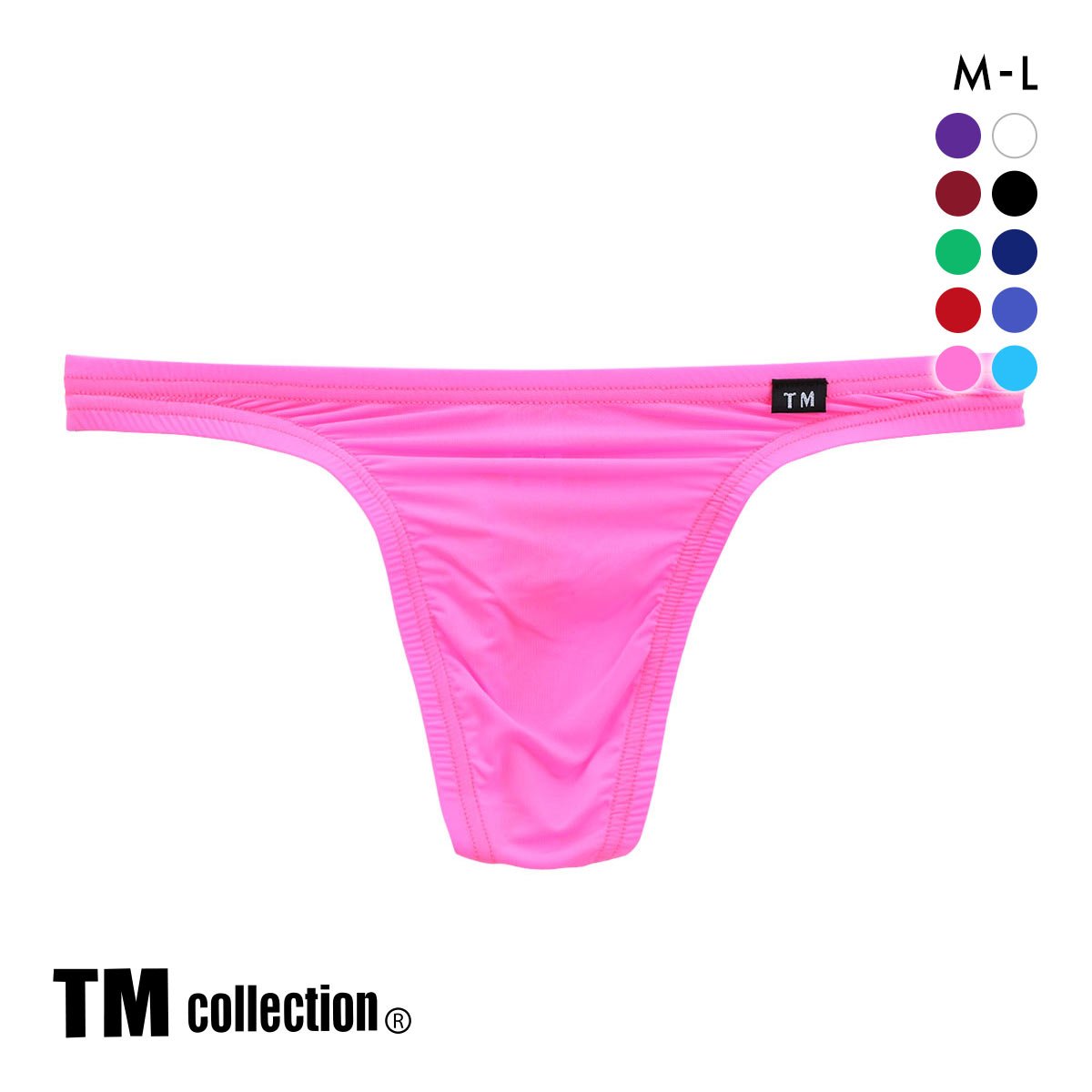ティーエム コレクションTM collection STRIKE SKIN FLATSTYLE ベーシックビキニ Tバック ML 036625 036627(PI-ピンク-M)