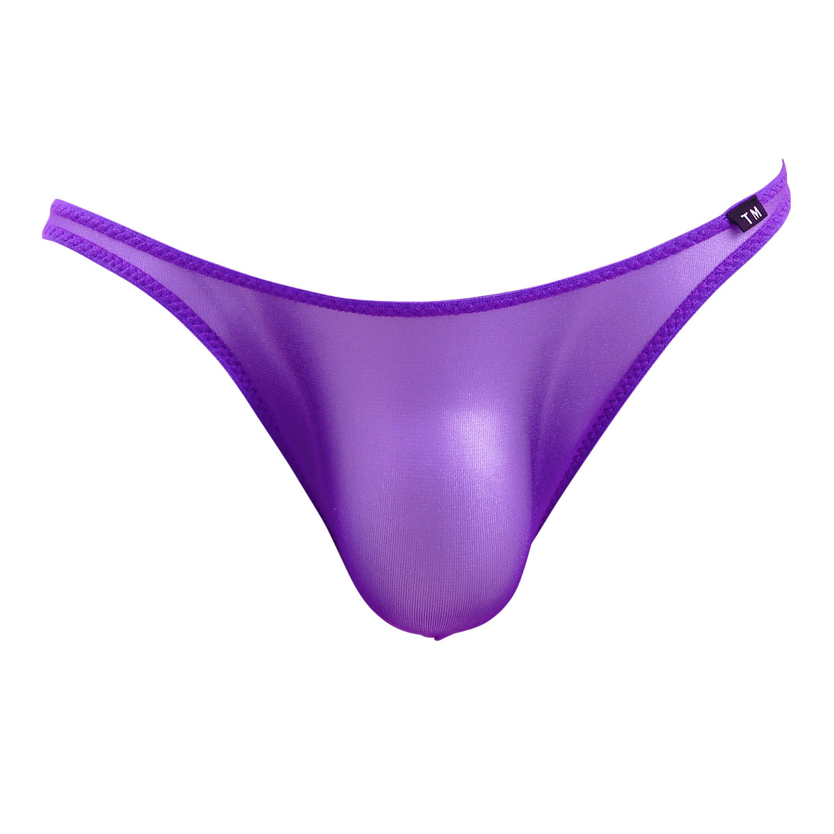 ティーエム コレクションTM collection×SHIROHATO 別注 スパークハーフ フルバック ビキニ ブリーフ メンズ(PU-パープル-M)