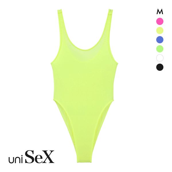 ユニセックス UNISEX Clearskin ハイレグ ボディスーツ フルバック M 男女兼用 TMコレクション ジェンダーレス スケスケ プレイ