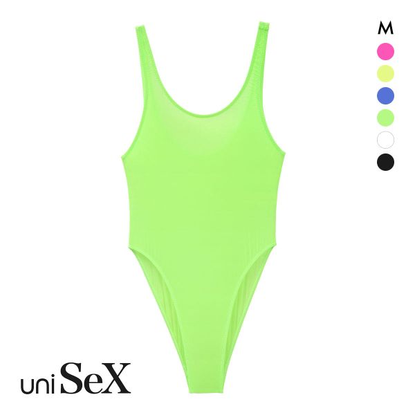 ユニセックス UNISEX Clearskin ハイレグ ボディスーツ フルバック M 男女兼用 TMコレクション ジェンダーレス スケスケ プレイ