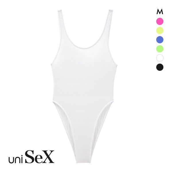 ユニセックス UNISEX Clearskin ハイレグ ボディスーツ フルバック M 男女兼用 TMコレクション ジェンダーレス スケスケ プレイ