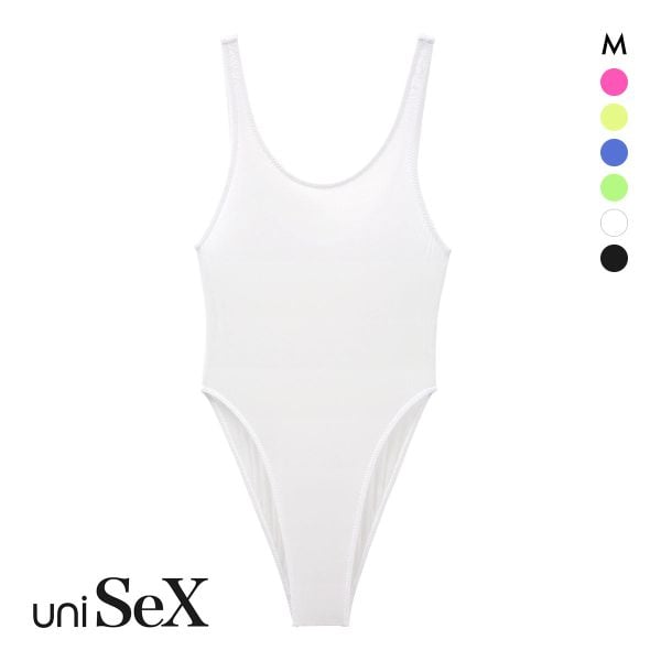 ユニセックス UNISEX Clearskin ハイレグ ボディスーツ フルバック M 男女兼用 TMコレクション ジェンダーレス スケスケ プレイ