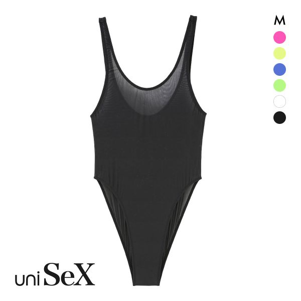ユニセックス UNISEX Clearskin ハイレグ ボディスーツ フルバック M 男女兼用 TMコレクション ジェンダーレス スケスケ プレイ