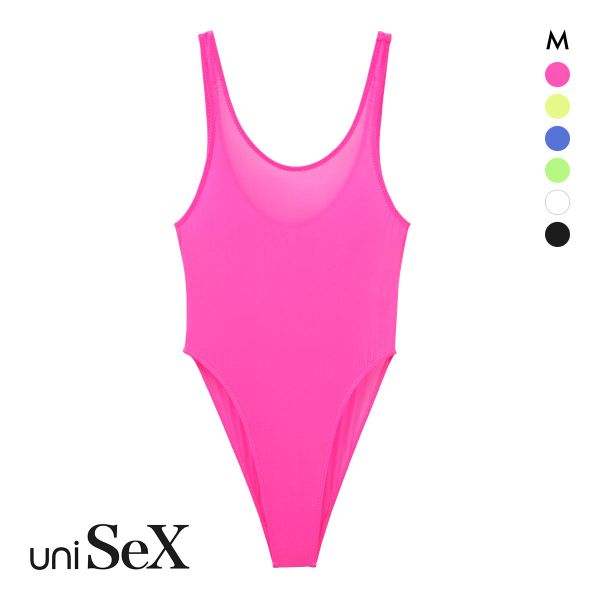 ユニセックス UNISEX Clearskin ハイレグ ボディスーツ フルバック M 男女兼用 TMコレクション ジェンダーレス スケスケ プレイ
