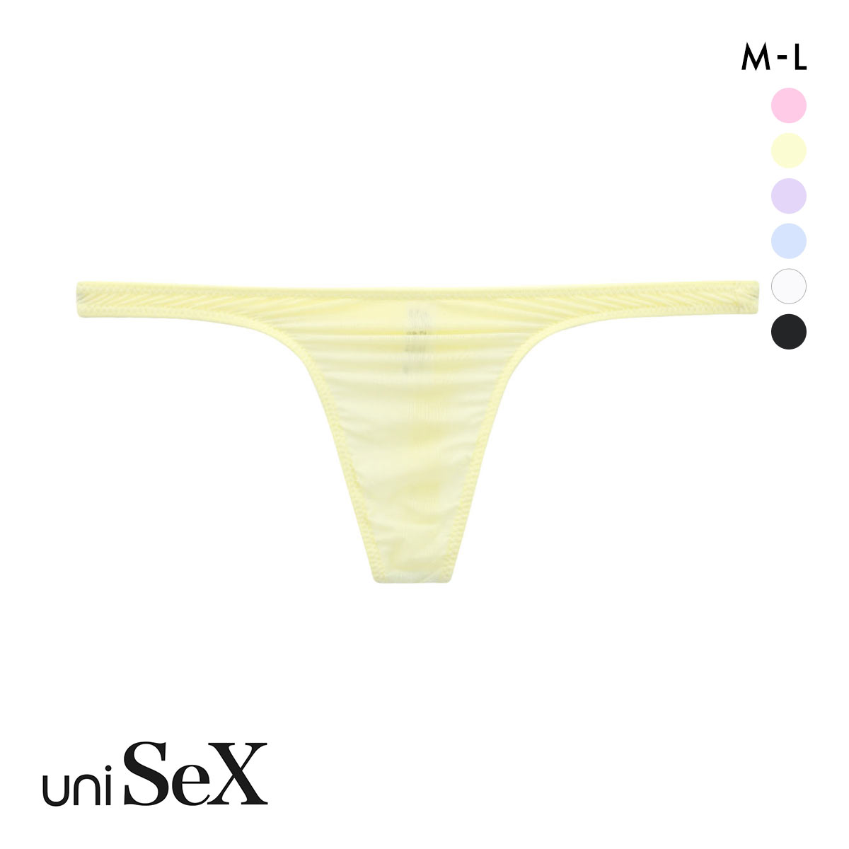 ユニセックス Clearskin Super Standard CandyColor　Tバック ML ビキニ ジェンダーレス 男女兼用 TM uniSeX(YE-イエロー-M)
