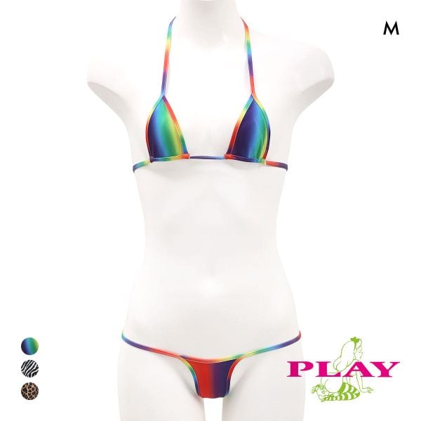 レディース マイクロビキニ PLAY Variety of patterns Super micro bikini set ブラセット Tバック セクシー下着
