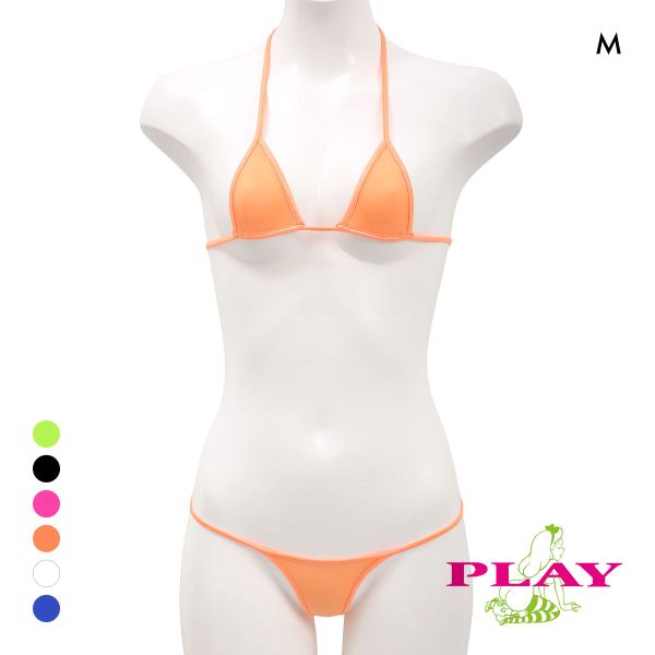 レディース マイクロビキニ PLAY STRIKESKINxWET micro bra ブラセット Tバック M ブラレット セクシー下着