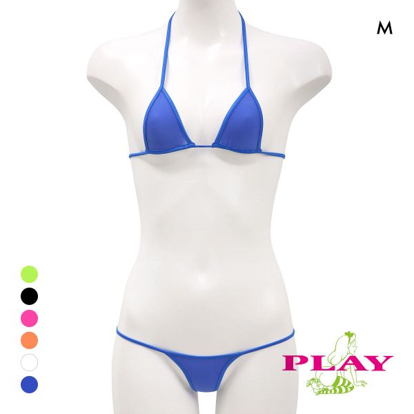 レディース マイクロビキニ PLAY STRIKESKINxWET micro bra ブラセット Tバック M ブラレット セクシー下着