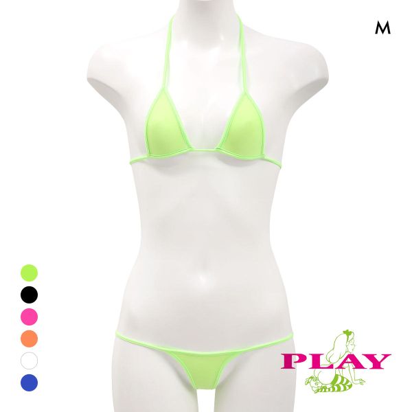 レディース マイクロビキニ PLAY STRIKESKINxWET micro bra ブラセット Tバック M ブラレット セクシー下着