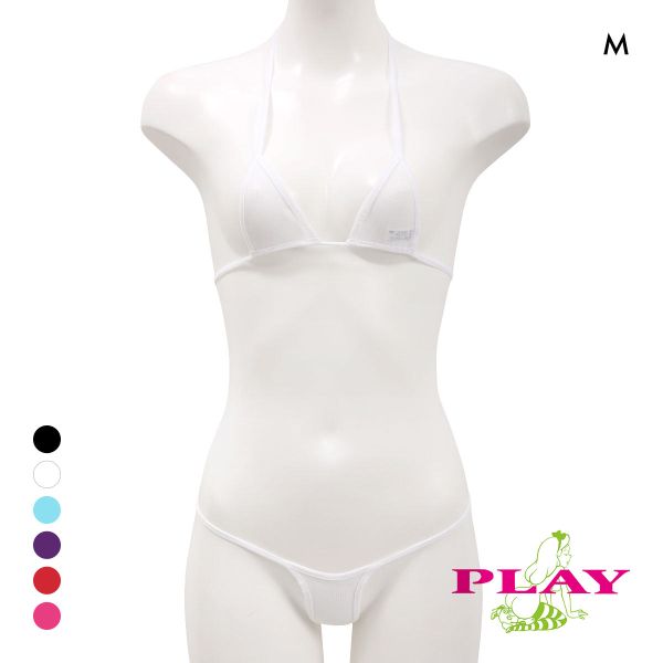 レディース マイクロブラ PLAY Powernet Super micro bikini set Tバック ブラセット M Ladys セクシー下着