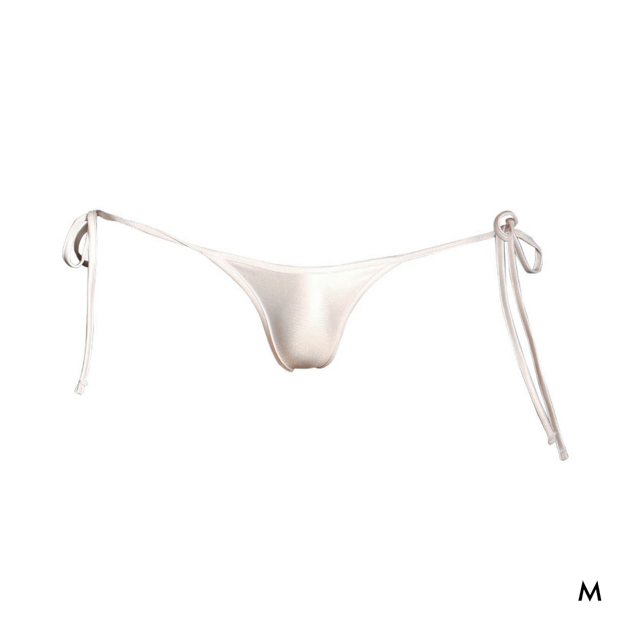 ユニセックス uniSeX WET side ribbon HB ハーフバック ビキニ ジェンダーレス ユニセックス 男女兼用 TM(WH-ホワイト-M)