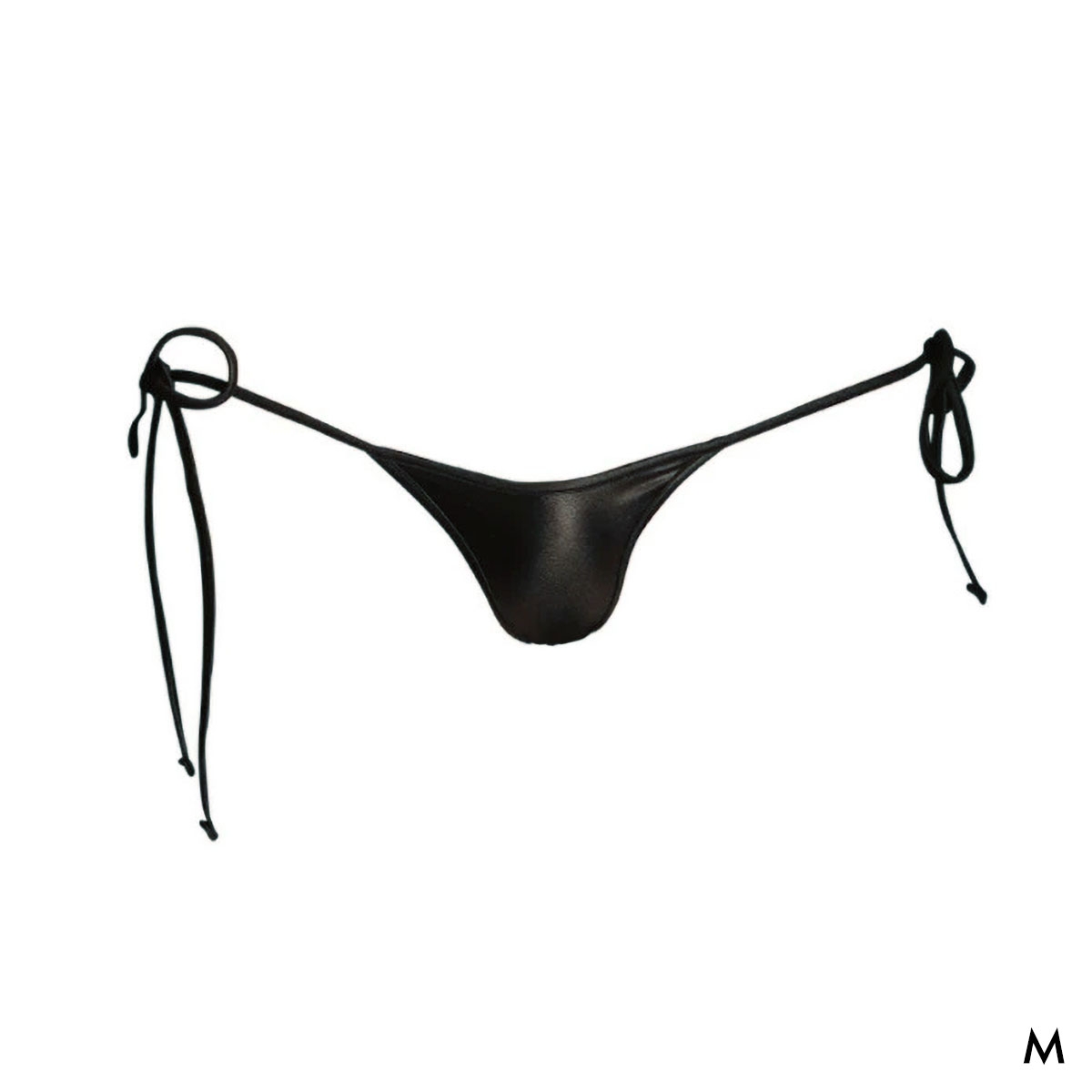 ユニセックス uniSeX WET side ribbon HB ハーフバック ビキニ ジェンダーレス ユニセックス 男女兼用 TM(BK-ブラック-M)