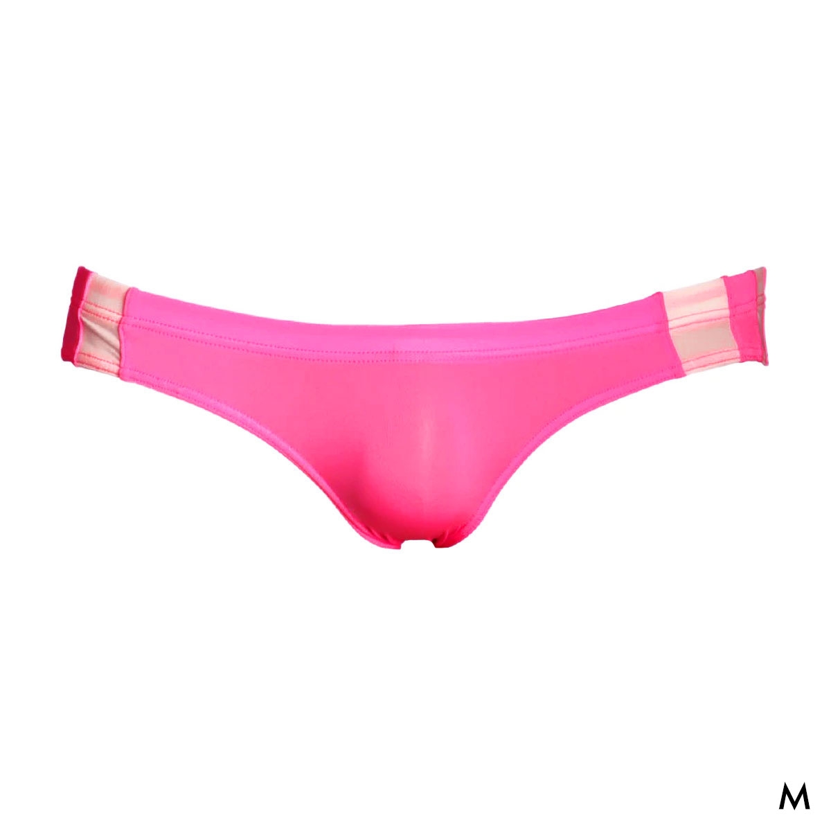 ユニセックス uniSeX STRIKESKIN low-rise LINE入り ブルマ風 FB フルバック ショーツ ジェンダーレス TMコレクション 日本製(PI-ピンク-M)