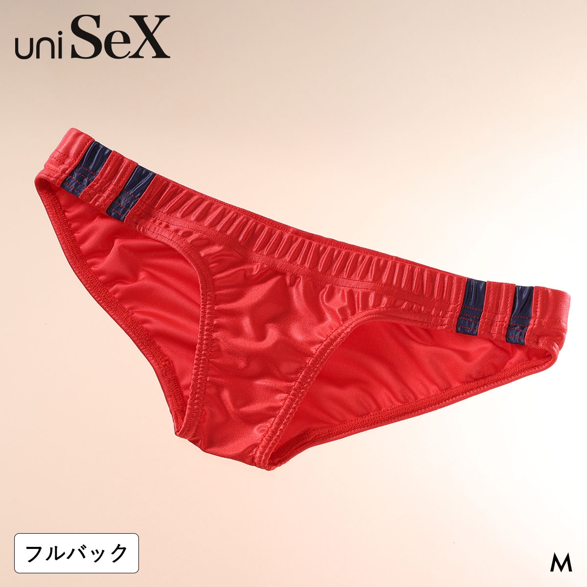 ティーエム コレクション UNISEX WET Line Low-rise FB フルバック ユニセックス(RE-レッド-M)