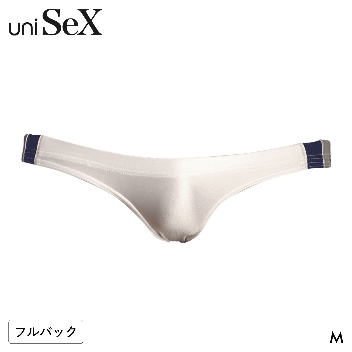 ティーエム コレクション UNISEX WET Line Low-rise FB フルバック ユニセックス(WH-ホワイト-M)