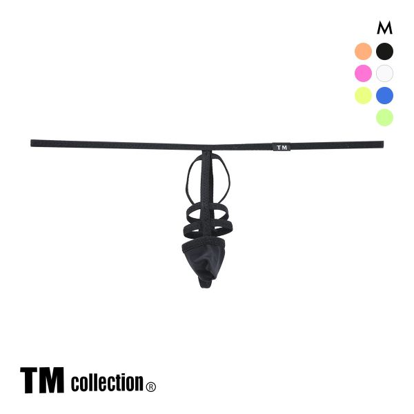 ティーエム コレクション STRIKESKIN 3連コックリング風ポールデコGストリング TM collection New Skin M メンズ