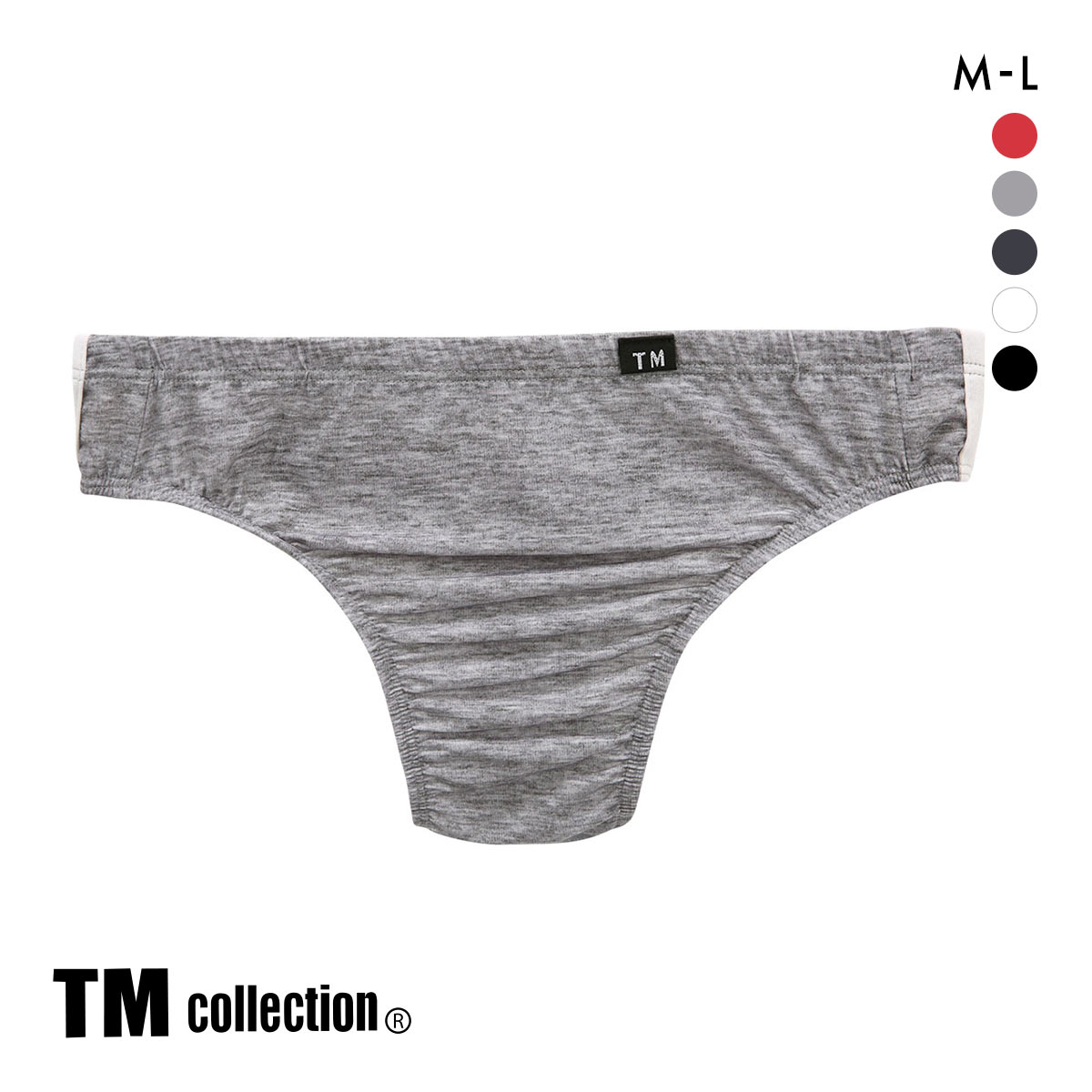 ティーエム コレクション STRIKESKIN サイドラインブルマ Tバック TM collection Clearskin(HGY-杢グレー-M)
