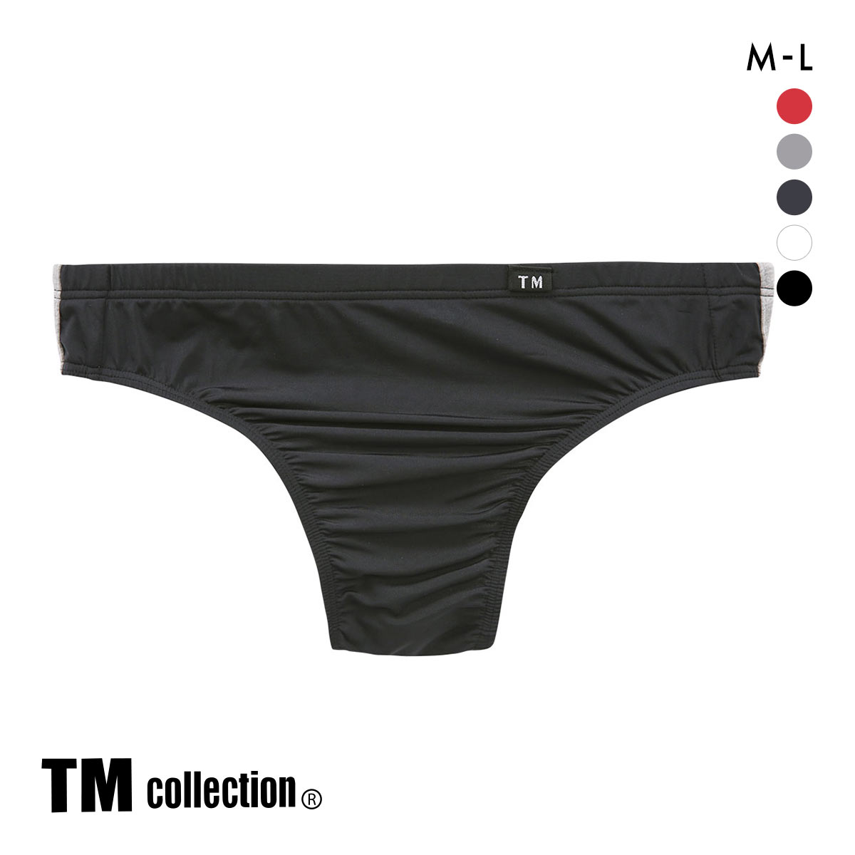 ティーエム コレクション STRIKESKIN サイドラインブルマ Tバック TM collection Clearskin(BK-ブラック-M)