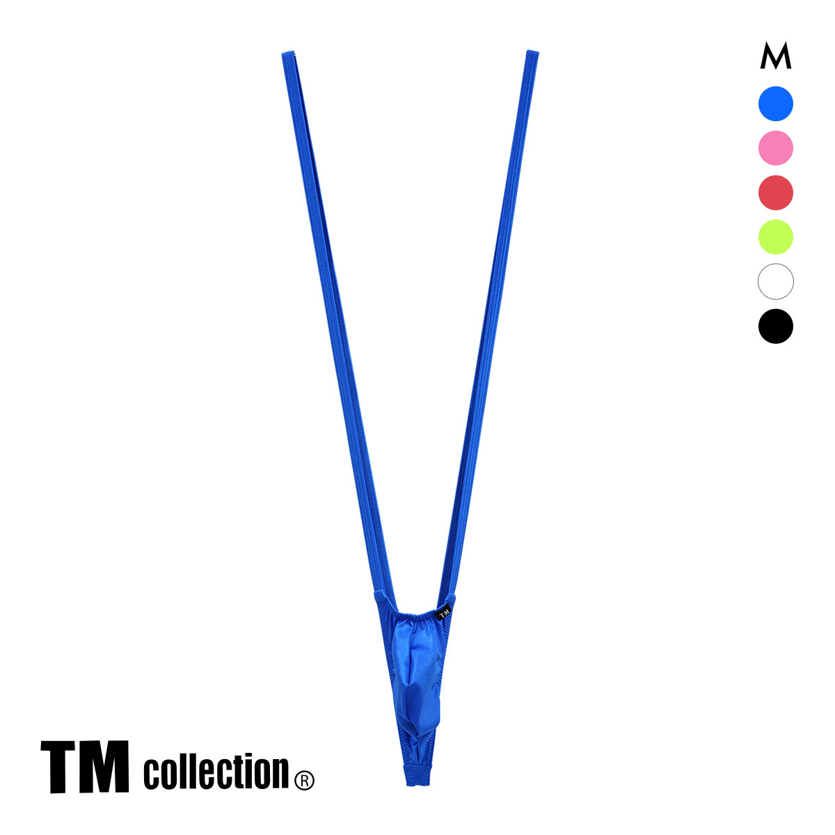 ティーエム コレクション WET Wild Muscle サスペンダー TB M セクシー メンズ 前とじ TM collection(BU-ブルー-M)