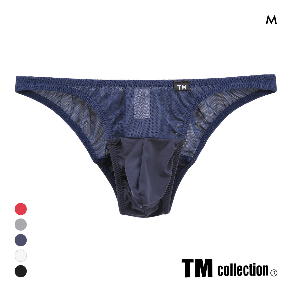 ティーエム コレクション STRIKESKIN x Powernet Dolphin cup ハーフバック ビキニ(NV-ネイビー-M)