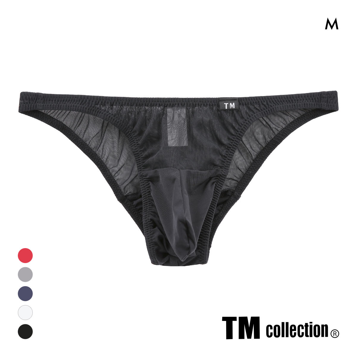 ティーエム コレクション STRIKESKIN x Powernet Dolphin cup ハーフバック ビキニ(BK-ブラック-M)