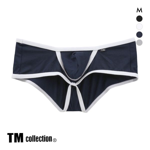 ティーエム コレクション Lyocell カップぷっくり low-rise Boxer ローライズボクサーパンツ M メンズ 前とじ セクシー