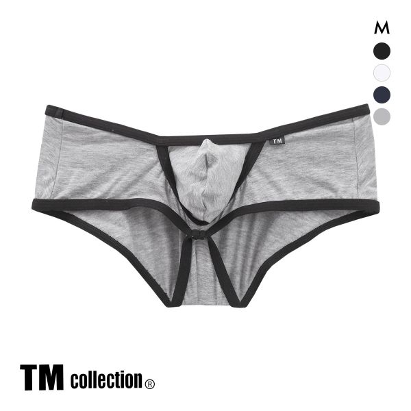 ティーエム コレクション Lyocell カップぷっくり low-rise Boxer ローライズボクサーパンツ M メンズ 前とじ セクシー
