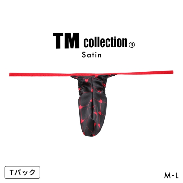 ティーエム コレクション Heart Satin Mountain Bulge Tバック TB メンズ TM collection