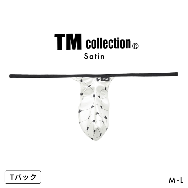 ティーエム コレクション Heart Satin Mountain Bulge Tバック TB メンズ TM collection