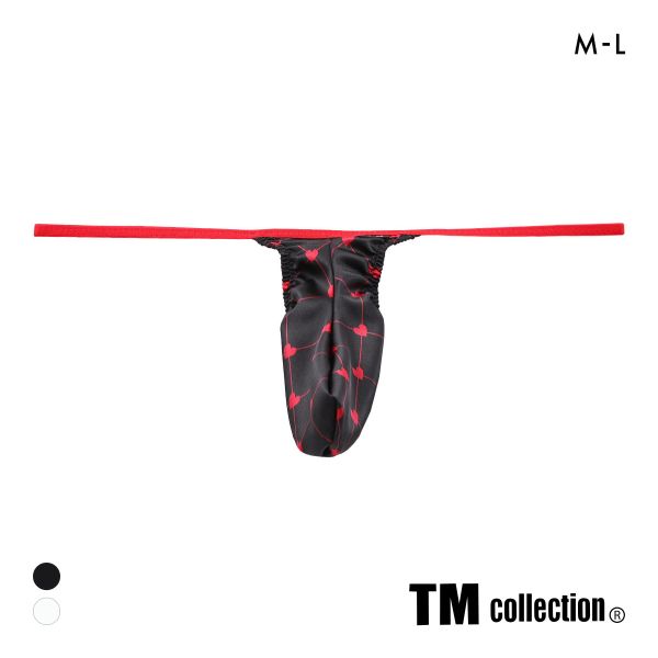ティーエム コレクション Heart Satin Mountain Bulge Tバック TB メンズ TM collection