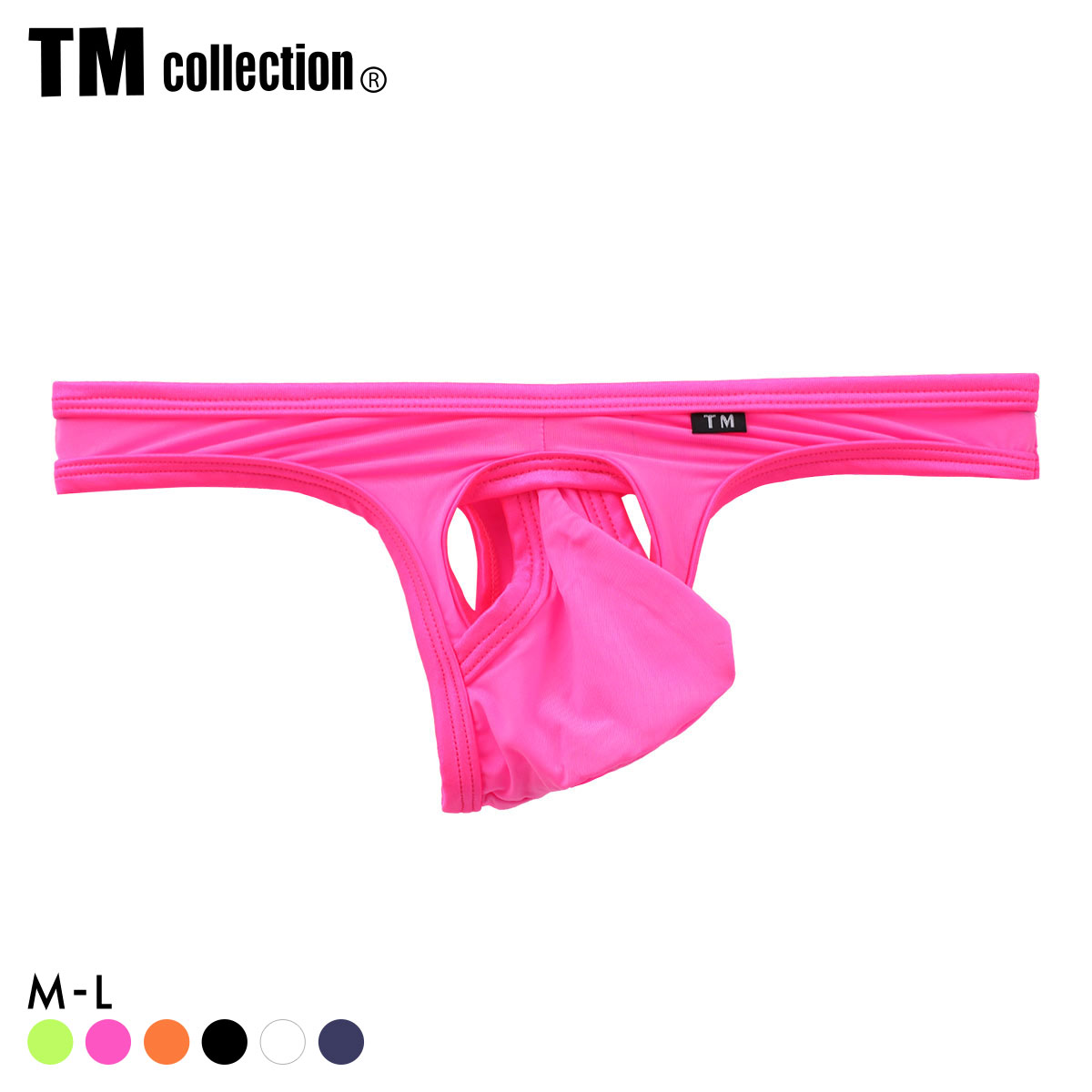 ティーエム コレクション WET x STRIKESKIN STRONG Hole&Cup TB Tバック メンズ TM collection(PI-ピンク-M)