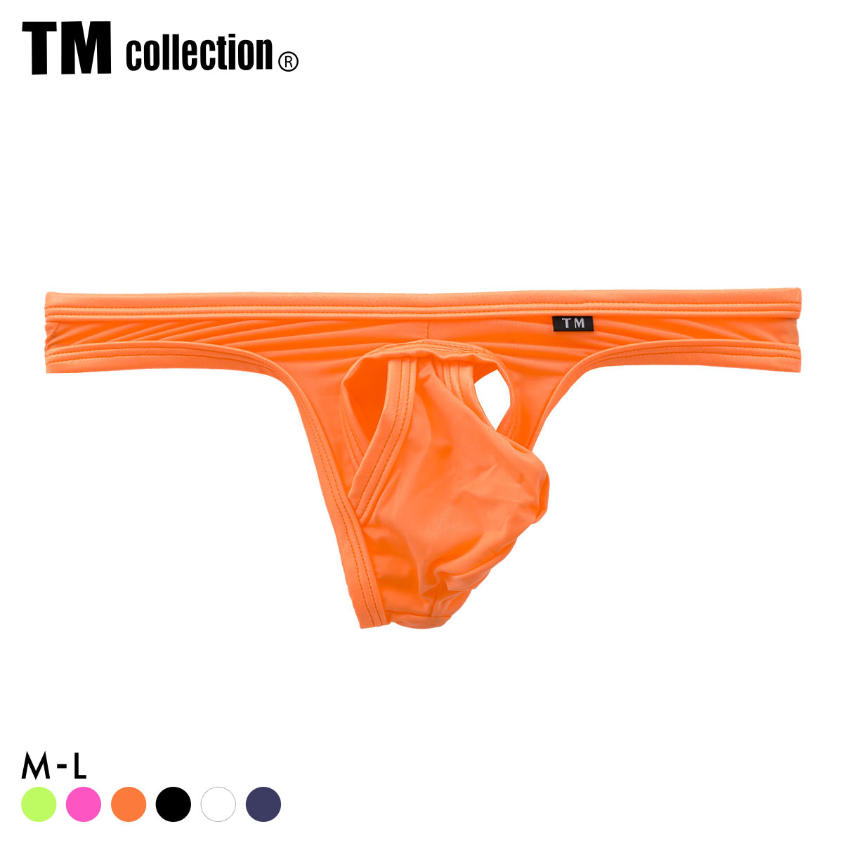 ティーエム コレクション WET x STRIKESKIN STRONG Hole&Cup TB Tバック メンズ TM collection(OR-オレンジ-M)