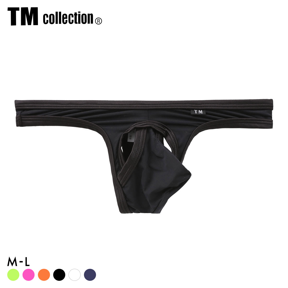 ティーエム コレクション WET x STRIKESKIN STRONG Hole&Cup TB Tバック メンズ TM collection(BK-ブラック-M)