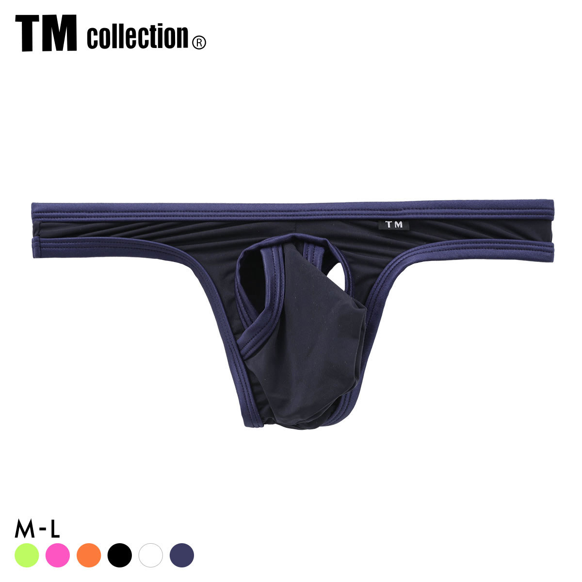 ティーエム コレクション WET x STRIKESKIN STRONG Hole&Cup TB Tバック メンズ TM collection(NV-ネイビー-M)