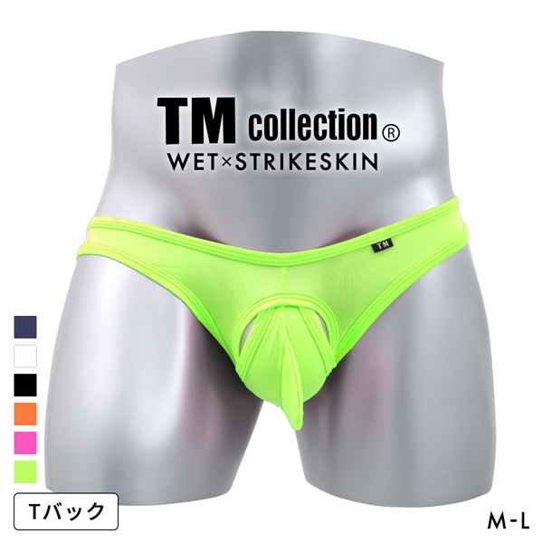 ティーエム コレクション WET x STRIKESKIN STRONG Hole&Cup TB Tバック メンズ TM collection