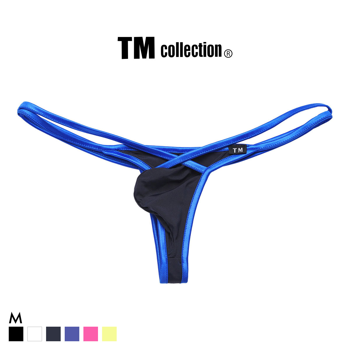 ティーエム コレクション STRIKESKIN × WET FRONT CROSS LINE TB Tバック ビキニ メンズ TM collection