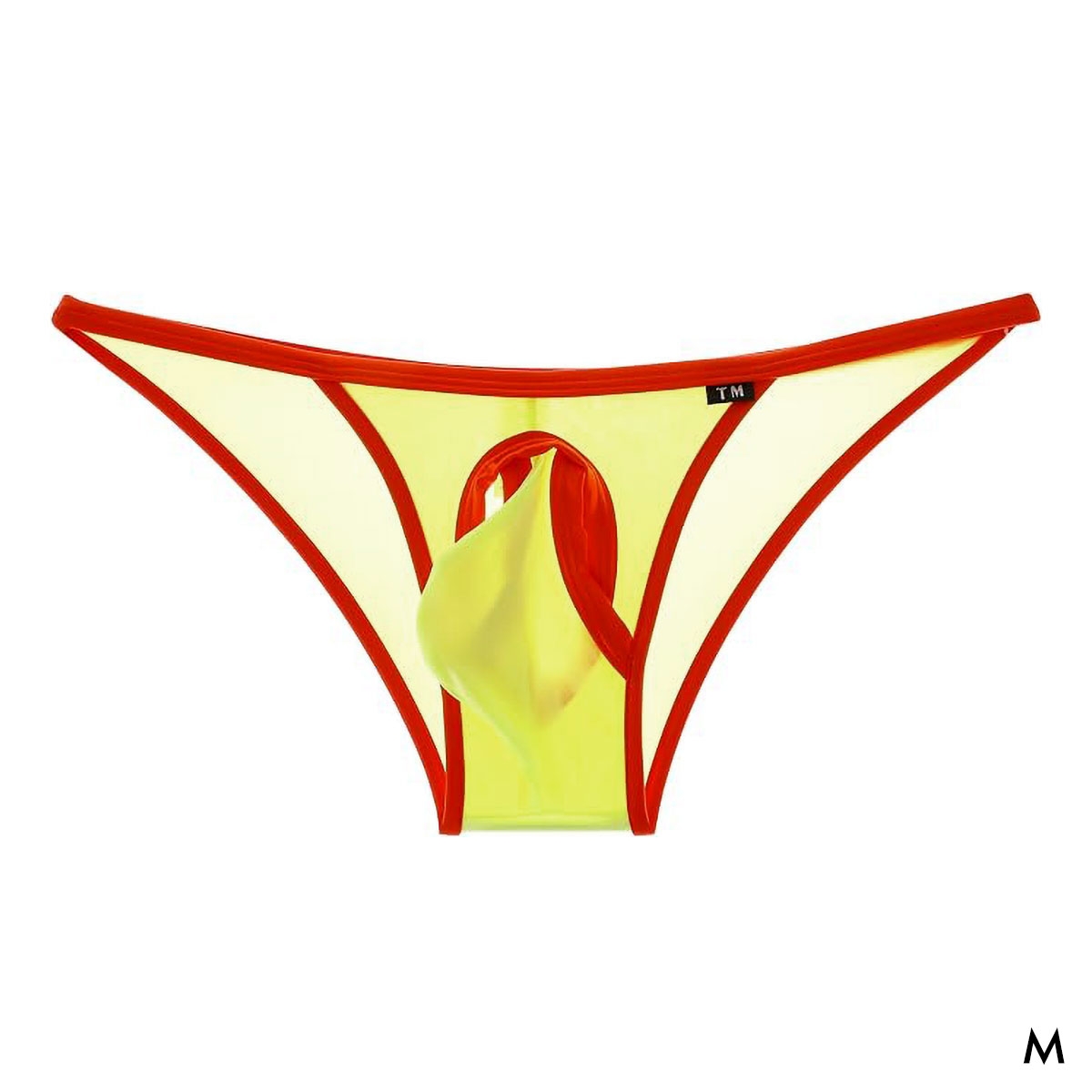 ティーエム コレクション STRIKESKIN×WET STRONG Hole＆Cup HB ハーフバック ビキニ メンズ TM COLLECTION(YE-イエロー-M)