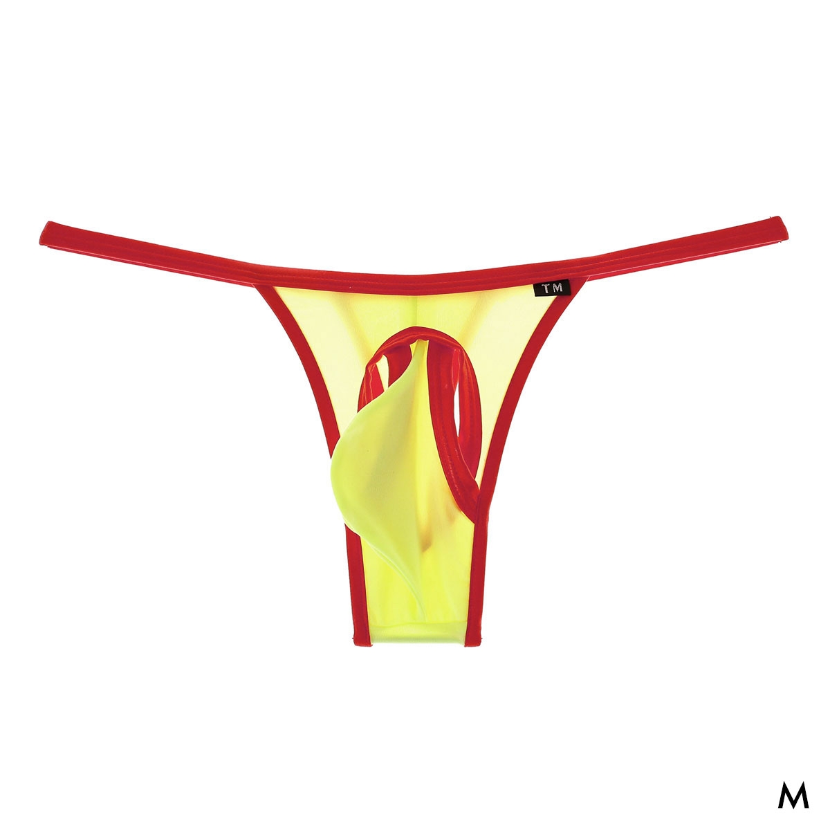 ティーエム コレクション STRIKESKIN×WET STRONG Hole＆Cup TB Tバック ビキニ メンズ TM COLLECTION(YE-イエロー-M)