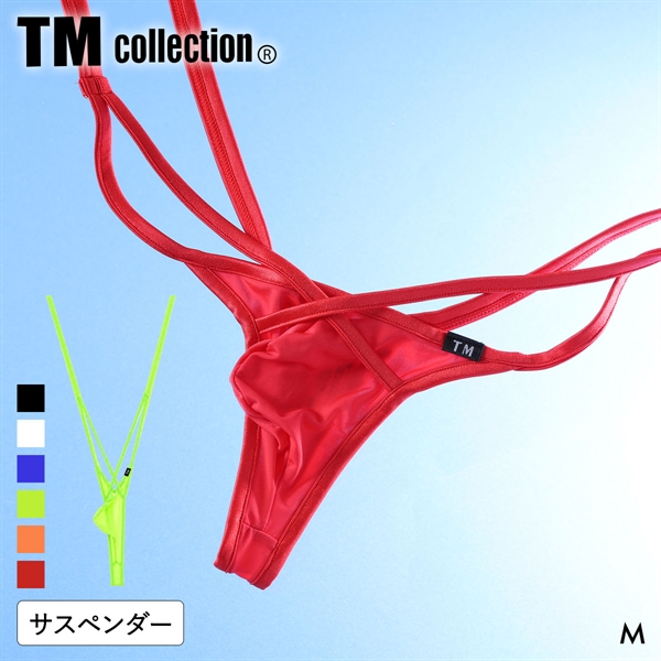 ティーエム コレクション STRIKESKIN x WET FRONT CROSS Suspender TB Tバック メンズ TM COLLECTION 日本製