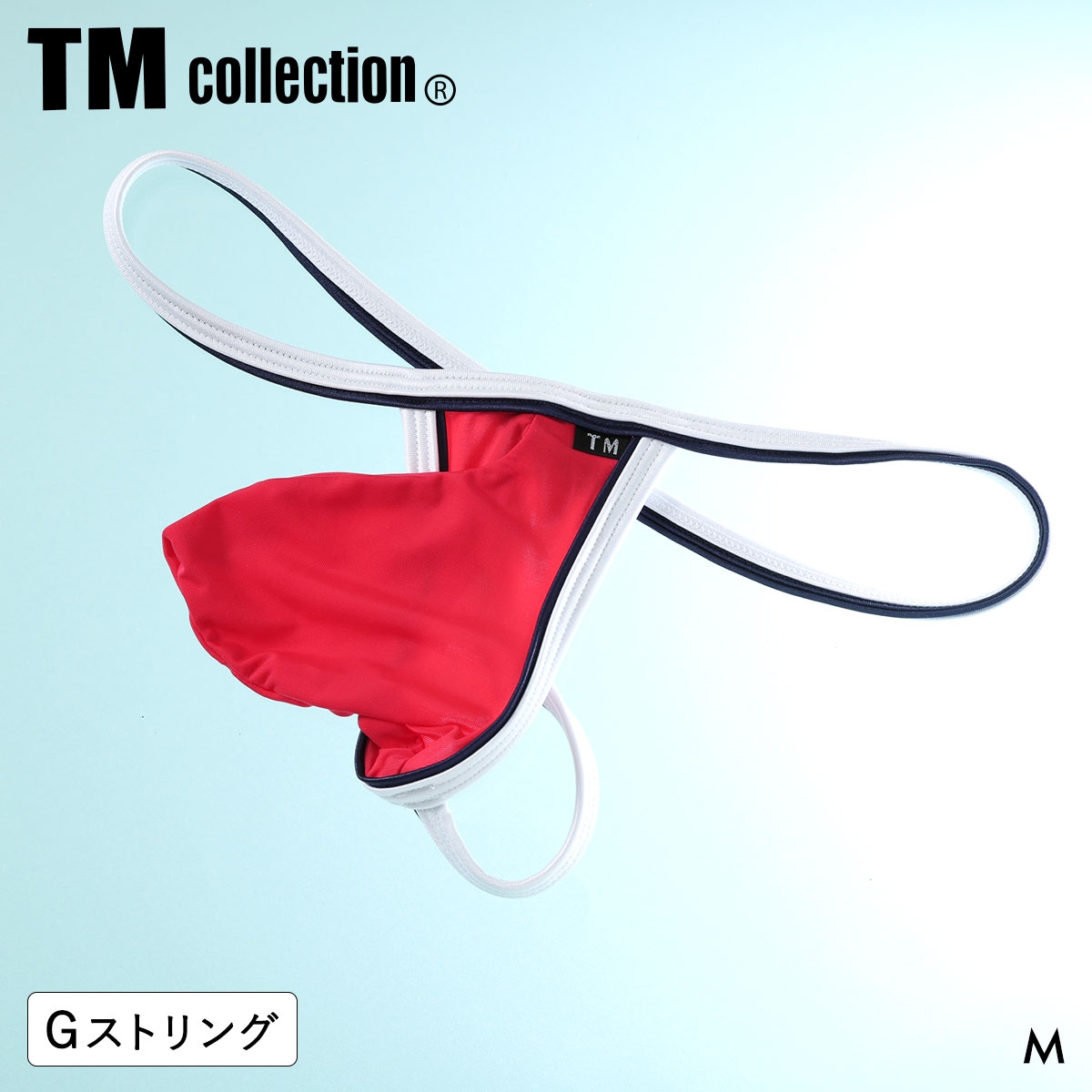 ティーエム コレクション STRIKESKIN x WET Wバインダー Sporty G-STRING Gストリング TM collection メンズ 日本製(RE-レッド-M)