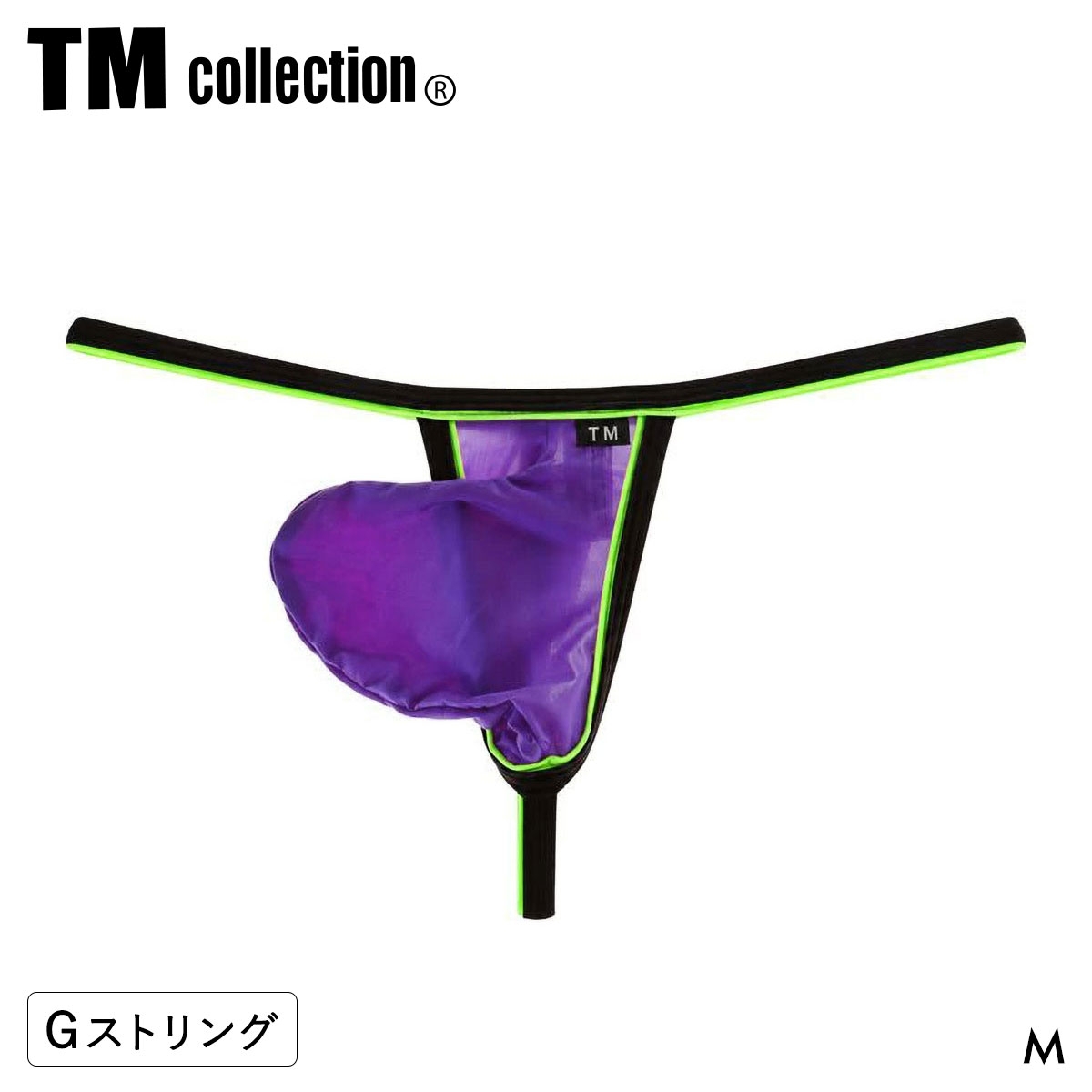 ティーエム コレクション STRIKESKIN x WET Wバインダー Sporty G-STRING Gストリング TM collection メンズ 日本製(PU-パープル-M)