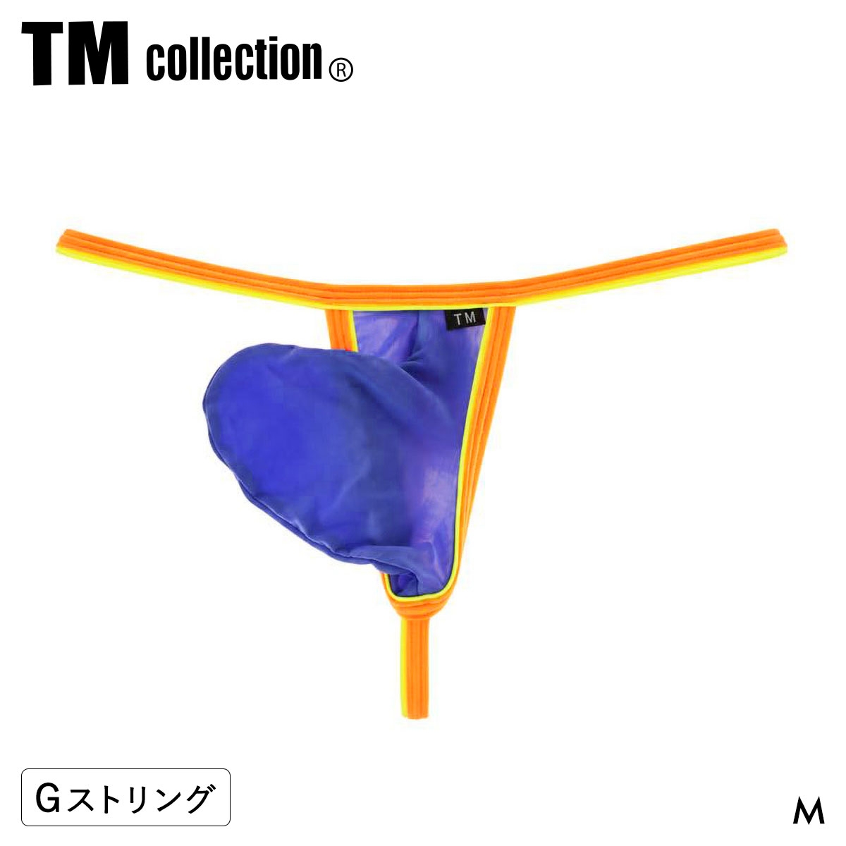 ティーエム コレクション STRIKESKIN x WET Wバインダー Sporty G-STRING Gストリング TM collection メンズ 日本製(BU-ブルー-M)