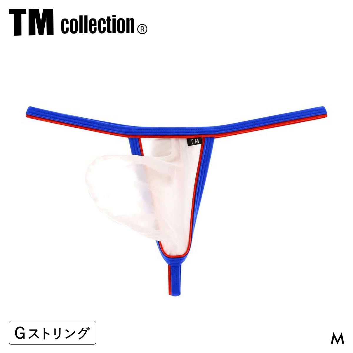 ティーエム コレクション STRIKESKIN x WET Wバインダー Sporty G-STRING Gストリング TM collection メンズ 日本製(WH-ホワイト-M)