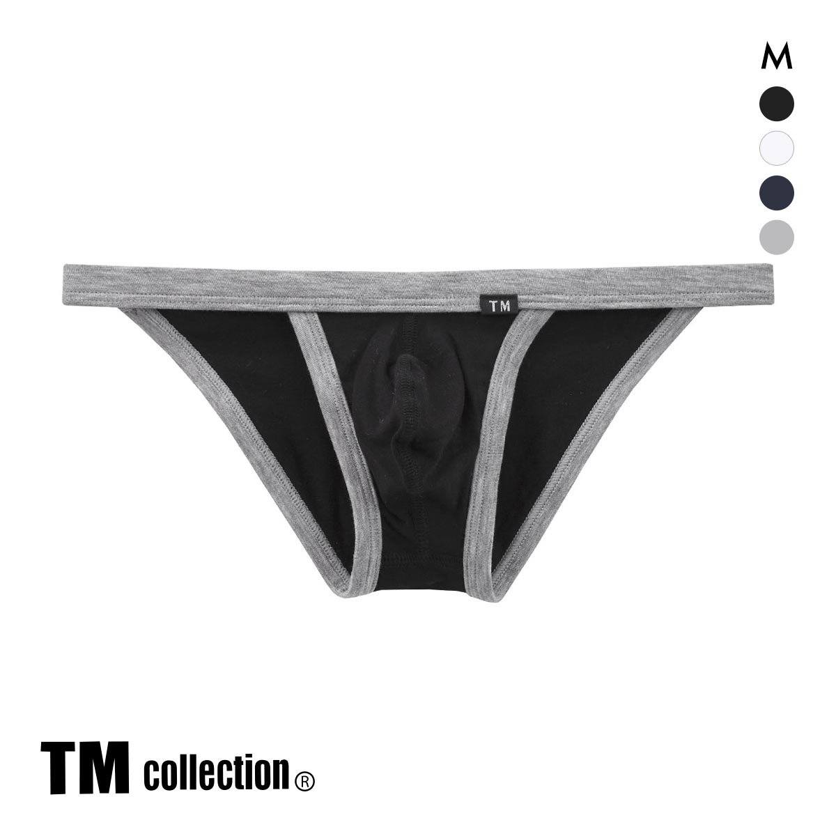 ティーエム コレクション Lyocell Power binding Sporty BIKINI メンズ Mビキニ TM(BK-ブラック-M)